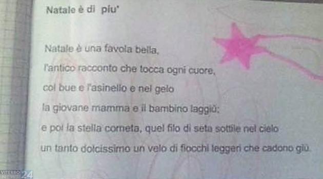 Viterbo News 24 Gesu Sparisce Dalla Poesia Di Natale